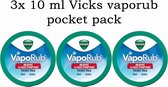 VICKS VapoRub - Mini VapoRub - Pocketsize - 3 x 10 ml