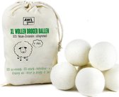 Jean's goods drogerballen - wasbol - duurzaam - wol - zero waste - wasverzachter - beige - 6 stuks