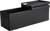 Hoppa! Zitbank met Deksel 120 L - Zwart - MDF - 110 x 38 x 38 cm