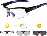 Falkann Elite Fietsbril / Sportbril Blauw - Met Meekleurende Glazen