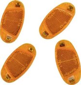 Fischer - Fiets Spaakreflector - Oranje - 4 stuks