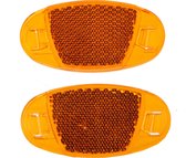 Dunlop Spaakreflectoren 7 Cm Oranje 2 Stuks