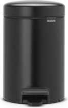 Brabantia NewIcon Prullenbak - 3 l - Matt Black