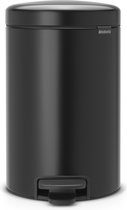 Brabantia NewIcon Prullenbak - 12 l - Matt Black