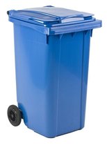 Kliko Kunststof Afval Rolcontainer Mini container - 240 l - Blauw