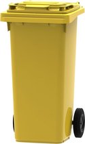 Kunststof Kliko Afval Rolcontainer Mini container - 120 liter - Geel