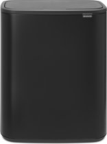 Brabantia Bo Touch Bin Prullenbak - 2 x 30 l - Matt Black