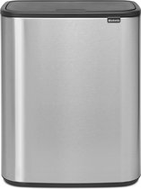 Brabantia Bo Touch Bin Prullenbak - 2 x 30 l - Matt Steel Fingerprint Proof