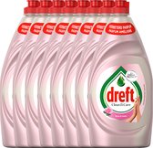 Dreft Clean & Care Rose & Satin Afwasmiddel - 8x780ml - Voordeelverpakking