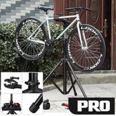 Decopatent® PRO Montagestandaard Fiets - 360° Draaibaar - Verstelbaar + Gereedschapsbakje - Fiets Montage reparatie standaard