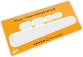 Beschermstickers balhoofd en achtervork, racefiets en mountainbike, transparant, 12-delig