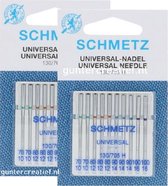 Schmetz naaimachine naalden universeel 130/705 H dikte 70 - 80 - 90 -100  (10 stuks totaal)