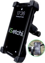 iSetchi Universele Telefoonhouder Fiets met 360 graden rotatie - Anti shock & Vibratie ontwerp - Ook voor Scooter en Motor – GSM Houder - Fietshouder