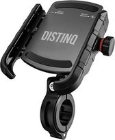 DistinQ Telefoonhouder voor fiets en motor - 360 graden draaibaar – zwart