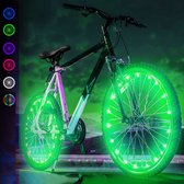 BOTC LED Spaakverlichting - fietsverlichting met reflector - 2meter - 20 leds - groente - 1stuck - LBA11207