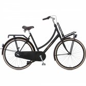 Cortina U4 - Fiets - D50 - NR3 - Jet Black Matt - inclusief ketting en Basil krat