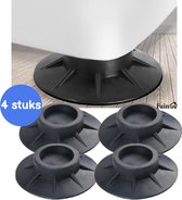 Trillingsdempers wasmachine – Set van 4 stuks – Extra dik - Voetjes wasmachine & droger - Wasmachine demper – Anti trillings / vibratie dempers pads – Antislip rubber – Trillingsmat – Antislipmat - Schokdempers wasmachine