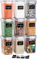 Vershoudbakjes - Meal Prep Bakjes - Diepvriesbakjes - Vershouddoos - Vershoudbakjes Set - Plastic Bakjes - 9 Stuks - 1.5L - BPA vrij - Stosh