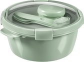 Curver Smart to Go Eco Lunchset Rond 1,6L + Bestekset & Sauscup - Groen