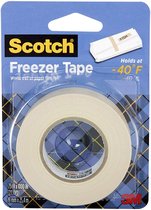 Scotch - Diepvriesetiketten - 25 meter rol - Beschrijfbare Diepvries tape - Plakband hecht ook koud