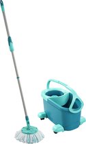 Leifheit Clean Twist Disc Mop Ergo - Dweil set compleet systeem met wieltjes - 6 liter