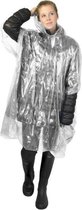 10x wegwerp regenponcho transparant - poncho