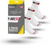 GripGrab GripGrab Classic Regular Cut Sokken 3PACK - Wit - Unisex - Maat M