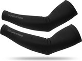 Rockbros set armwarmers - Armstukken - Geschikt voor hardlopen en wielrennen - UV bescherming - Maat M - Zwart