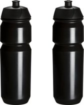 2 x Tacx Shiva Bidon - 750 ml - Zwart - Drinkbus