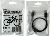 E-bike laadsnoertje Micro USB naar USB-C