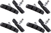 4 Set Universele Rubberen Fiets V Remblokken Set - 4 Paar – 8 Stuks – 70mm | Rubber Remblokjes | Fietsen Remblok | Remblokkenset | Remblokset Geschikt voor Mountainbike, Stadsfiets, Vouwfiets en Tourfiets