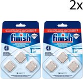 Finish - vaatwasmachinereiniger tijdens wasbeurt - 6 tabletten (2x3)