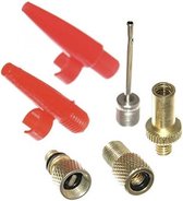 Fiets nippelset / verloopnippels 6-delig - ventiel adapter set