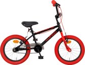 Amigo Extreme - BMX fiets 16 Inch - Fietscross voor jongens en meisjes - Zwart/Rood