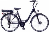 Amigo E-Active - Elektrische stadsfiets voor dames - Met 6 versnellingen - Matzwart