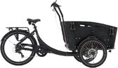 VOGUE SUPERIOR 3 ELEKTRISCHE BAKFIETS 7 SPEED MATT BLACK BLACK