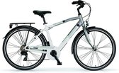 MBM, PEOPLE HYBRIDE SPORTS GENTS 28INCH  H54 Cm 7 SPEED WHITE TITAN GREY