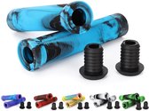 Suotu Stuntstep handvatten - Grips - Universal - Ergonomic Mountain Step Grip Set - handvatovertrek voor fietsgrepen - Blauw