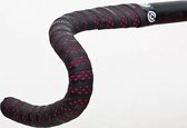 Bikeribbon Stuurlint PU Color perforated Zwart - Rood
