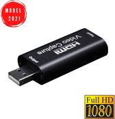 HDMI Capture Card - HDMI naar USB - Video Capture - Record direct met Gamen, Streamen, Video Bellen en Live Casts