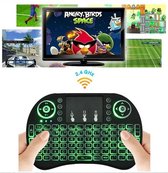 Mini i8 Toetsenbord met Backlight - Led Keyboard voor Android, Windows, Linux, Raspberry Pi, Smart TV, Console, Kodi - Met Rood, Groen, Blauw Display Kleuren