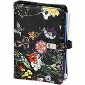 1111-12 Personal Organizer 1 week per 2 paginas 2022-2023-2024 bloemenzee zwart Kalpa