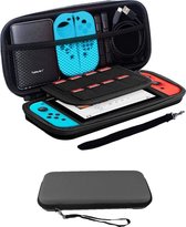 Bescherm Hoesje Geschikt voor Nintendo Switch Case Hard Cover - Grijs