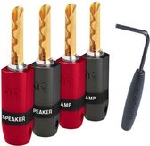 Audioquest SureGrip 300 Banana Goud - Banaanstekker (4 set)