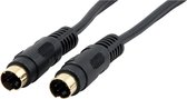 DELTACO AV-10 S-Video kabel (4-pin), mannelijk, verguld, 10 m