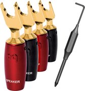 Audioquest Spade 500 Spade Plug - Goud (4 set)