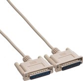 Premium seriële RS232 kabel 25-pins SUB-D (m) - 25-pins SUB-D (m) / gegoten connectoren - 3 meter