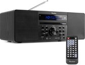 DAB radio met CD speler, Bluetooth, USB mp3 speler en radio - Stereo - Zwart - Audizio Prato