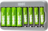 100% Peak Power batterij oplader U813 - Duurzame Keuze - USB batterijlader incl. oplaadbare batterijen