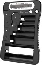 Batterijtester - Batterijen tester - Digitaal - AA/AAA/C/D/9V blok/knoopcel - Zwart - Allteq